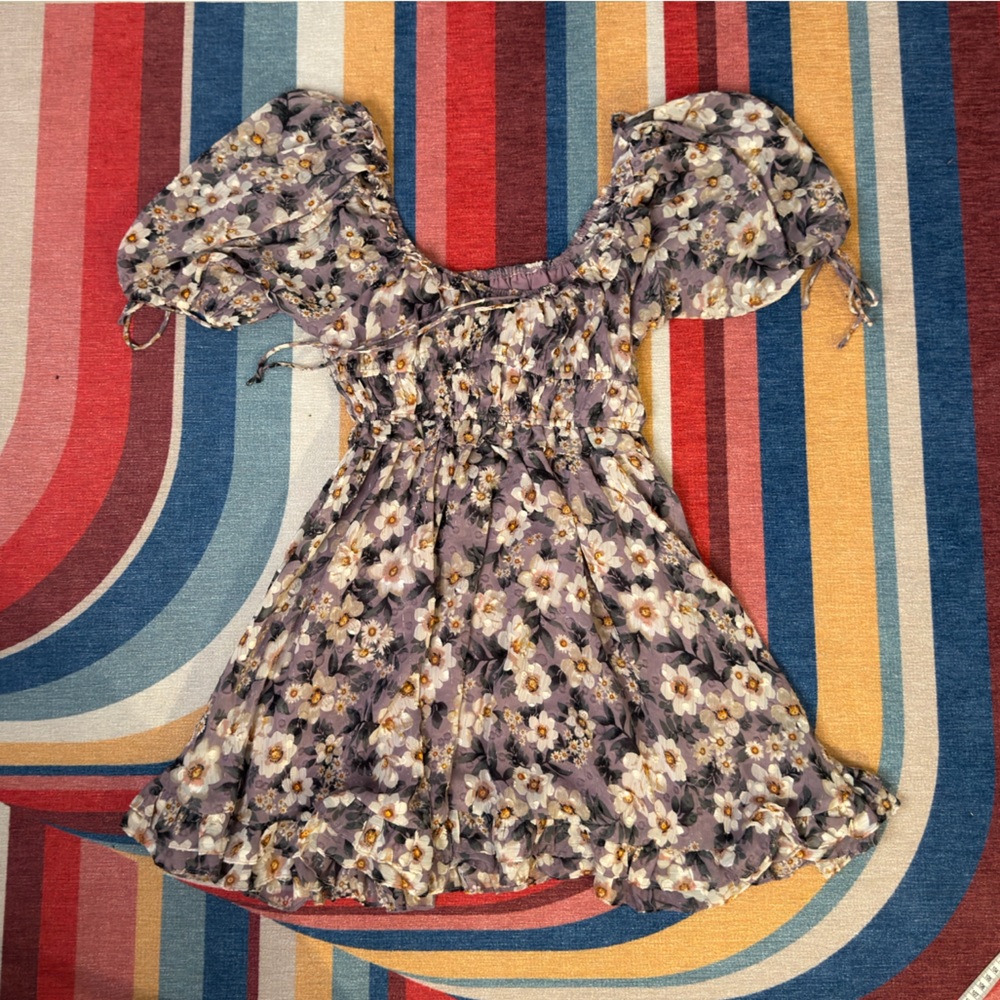 En Saison Purple Floral Dress
